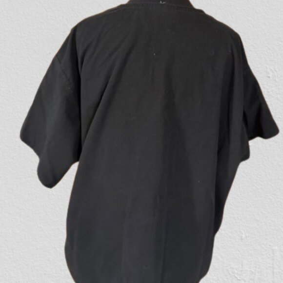 Black Scrub Top with Huskers Logo - Men's - Picture 3 of 4